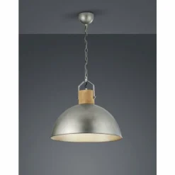 Lampes Vintages & Rétros-Luminaires Trio Suspension Trio Leuchten DELHI Nickel mat, 1 lumière
