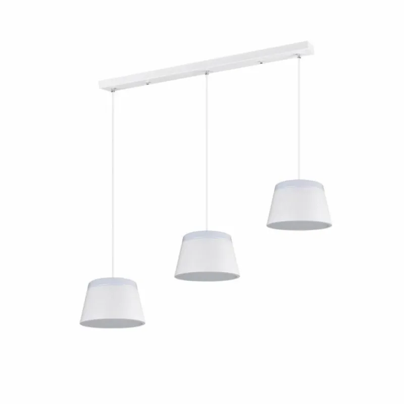 Luminaires Rustiques-Luminaires Trio Suspension Trio Leuchten BARONESS Blanc, 6 lumières