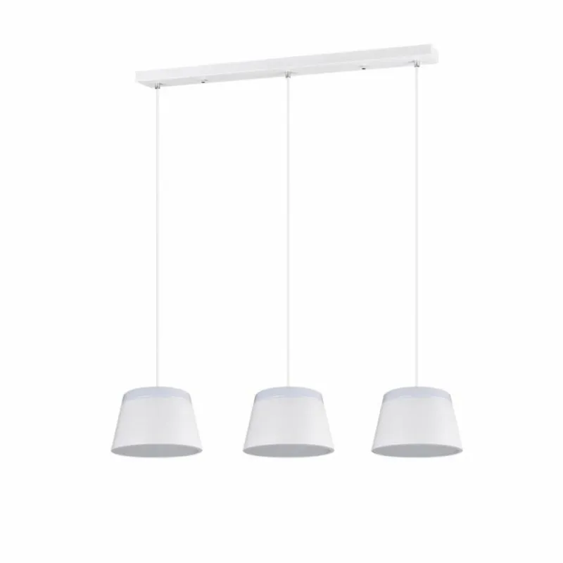 Luminaires Rustiques-Luminaires Trio Suspension Trio Leuchten BARONESS Blanc, 6 lumières