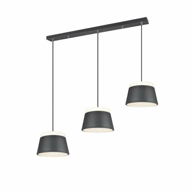 Luminaires Rustiques-Luminaires Trio Suspension Trio Leuchten BARONESS Anthracite, 6 lumières