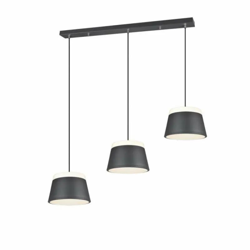 Luminaires Rustiques-Luminaires Trio Suspension Trio Leuchten BARONESS Anthracite, 6 lumières