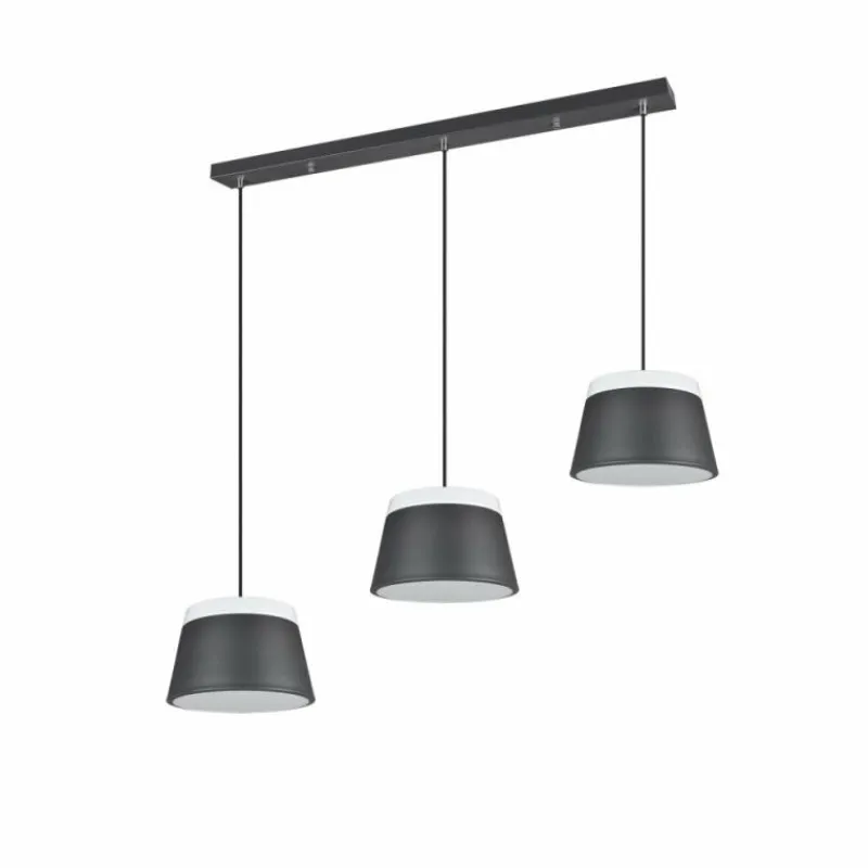 Luminaires Rustiques-Luminaires Trio Suspension Trio Leuchten BARONESS Anthracite, 6 lumières