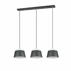 Luminaires Rustiques-Luminaires Trio Suspension Trio Leuchten BARONESS Anthracite, 6 lumières