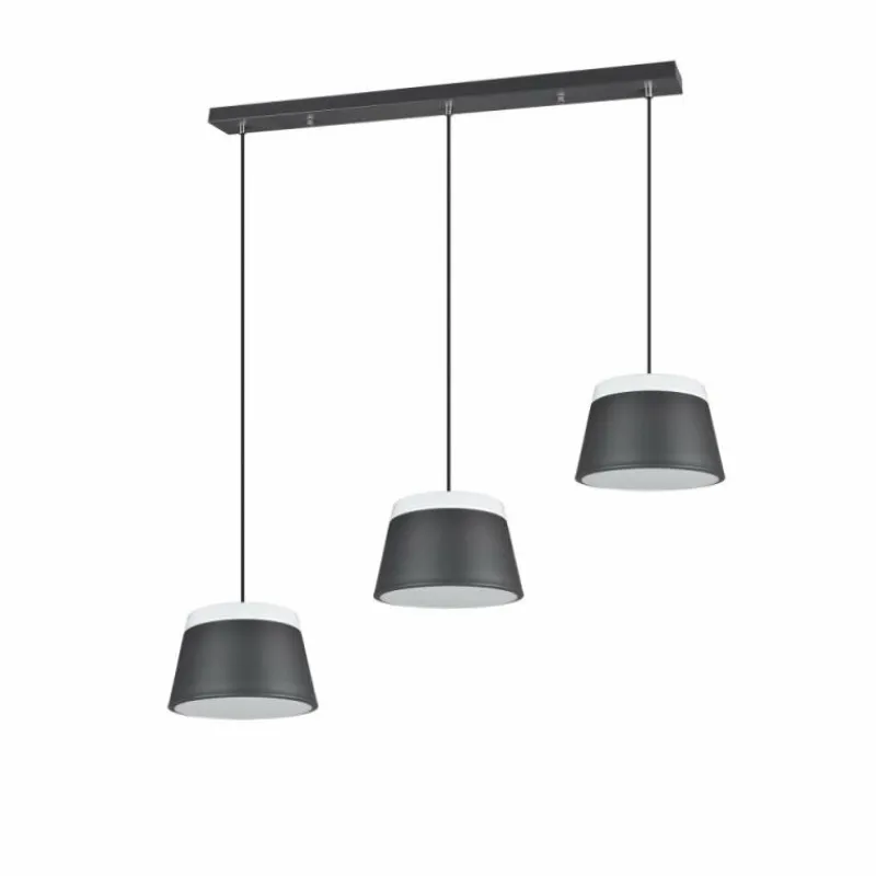 Luminaires Rustiques-Luminaires Trio Suspension Trio Leuchten BARONESS Anthracite, 6 lumières