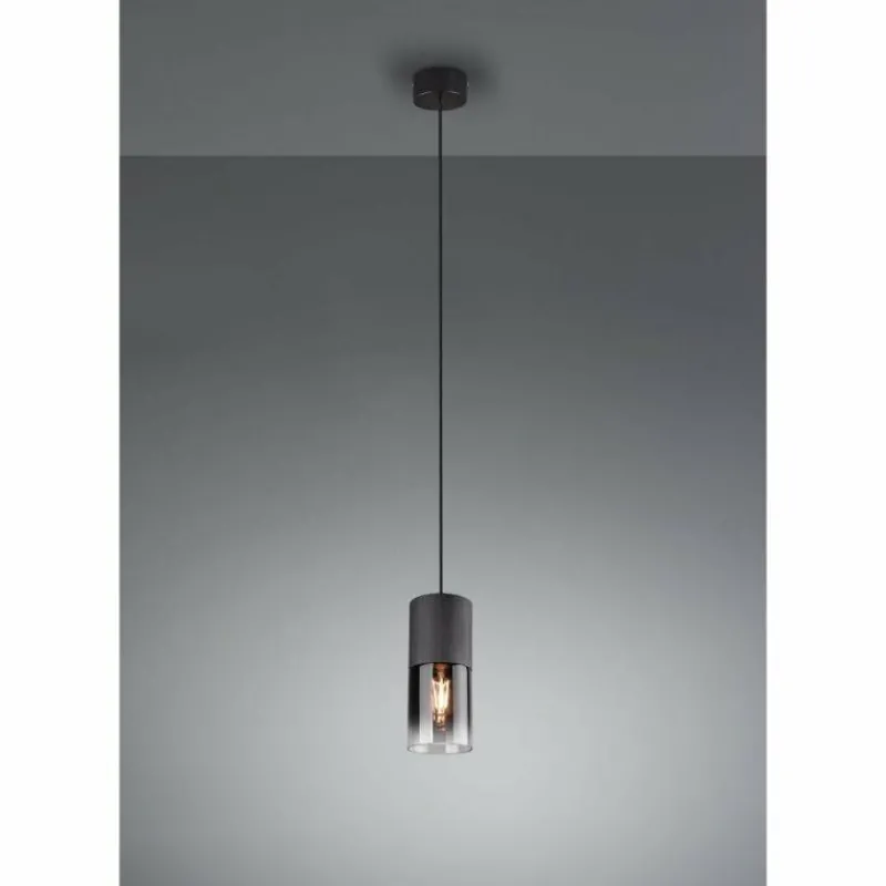 Luminaires Scandinaves-Luminaires Trio Suspension Trio Leuchten ROBIN Noir, 1 lumière