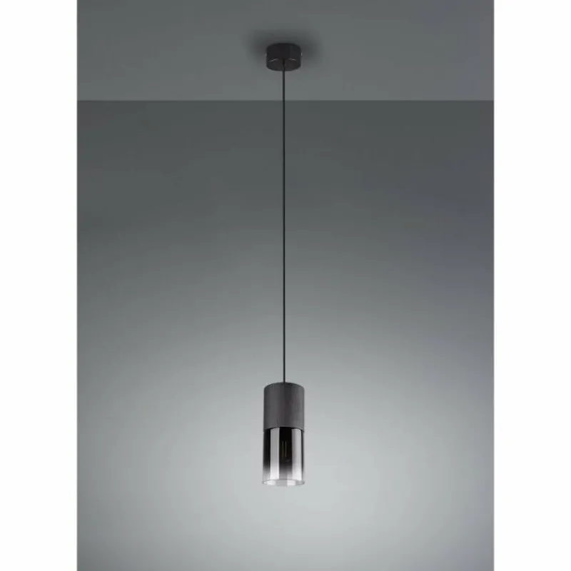 Luminaires Scandinaves-Luminaires Trio Suspension Trio Leuchten ROBIN Noir, 1 lumière