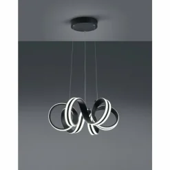Luminaires Trio Suspension Trio Leuchten CARRERA LED Noir, 1 lumière* Éclairage Led