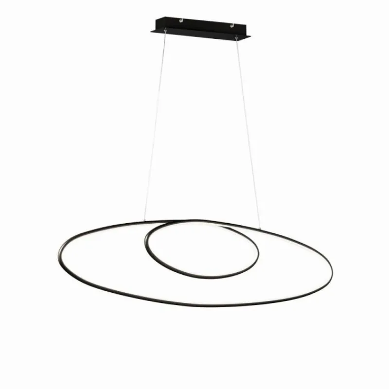 Luminaires Trio Suspension Trio Leuchten AVUS LED Noir, 1 lumière* Éclairage Led