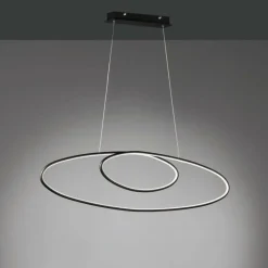 Luminaires Trio Suspension Trio Leuchten AVUS LED Noir, 1 lumière* Éclairage Led