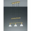 Luminaires Trio Suspension Trio LEVISTO LED Laiton, 3 lumières