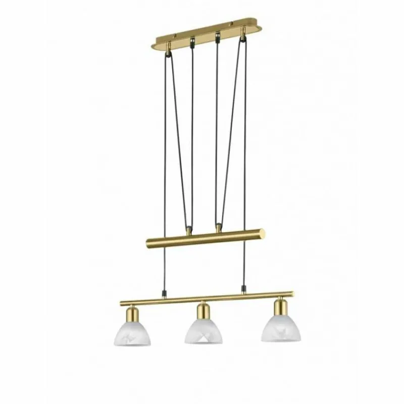 Luminaires Trio Suspension Trio LEVISTO LED Laiton, 3 lumières