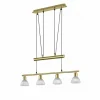 Luminaires Trio Suspension Trio LEVISTO LED Laiton, 4 lumières