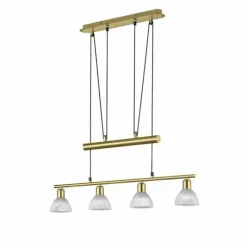 Luminaires Trio Suspension Trio LEVISTO LED Laiton, 4 lumières
