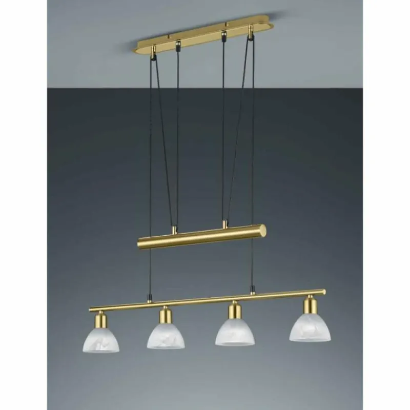 Luminaires Trio Suspension Trio LEVISTO LED Laiton, 4 lumières
