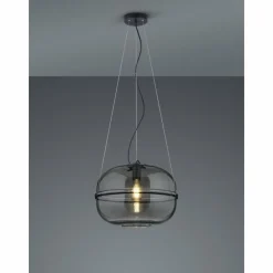 Luminaires Trio Suspension Trio Lorena Noir, 1 lumière