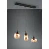 Luminaires Trio Suspension Trio Lumina Noir, 3 lumières