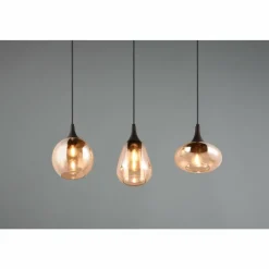 Luminaires Trio Suspension Trio Lumina Noir, 3 lumières