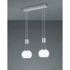Luminaires Trio Suspension Trio Madison LED Nickel mat, 2 lumières