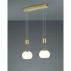 Luminaires Trio Suspension Trio Madison LED Laiton, 2 lumières