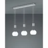 Luminaires Trio Suspension Trio Madison LED Nickel mat, 3 lumières