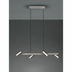 Luminaires Trio Suspension Trio MARLEY Nickel mat, 4 lumières* Suspensions