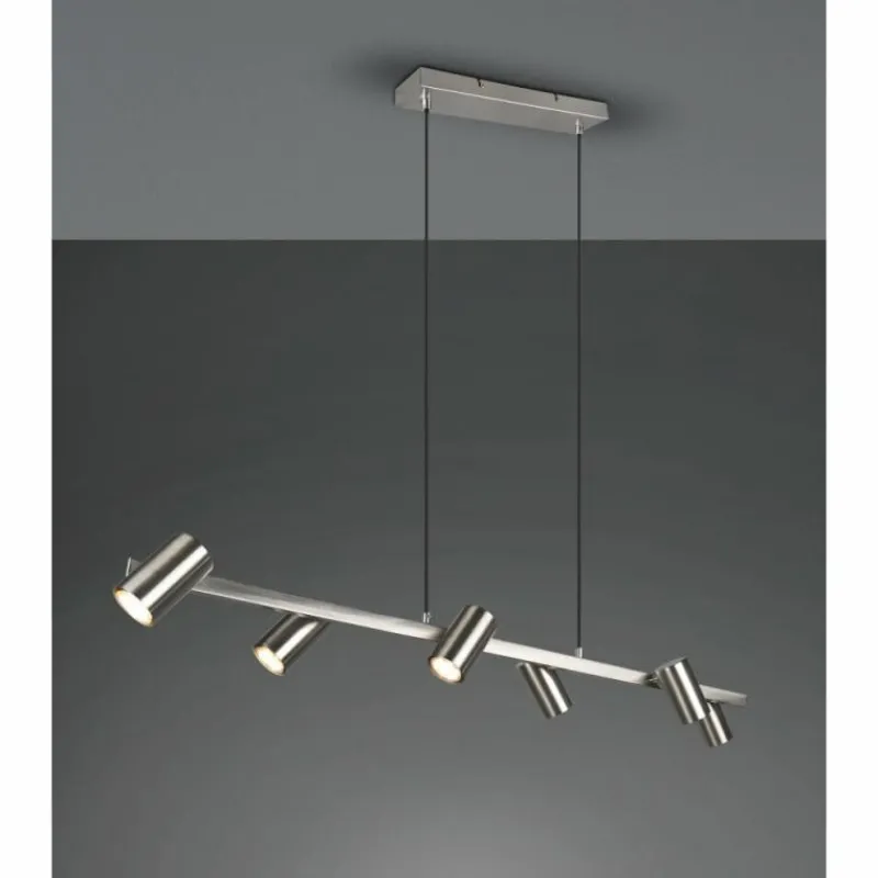 Luminaires Trio Suspension Trio MARLEY Nickel mat, 6 lumières* Suspensions