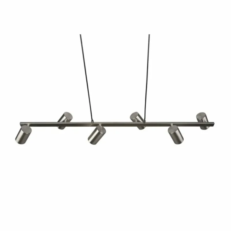 Luminaires Trio Suspension Trio MARLEY Nickel mat, 6 lumières* Suspensions
