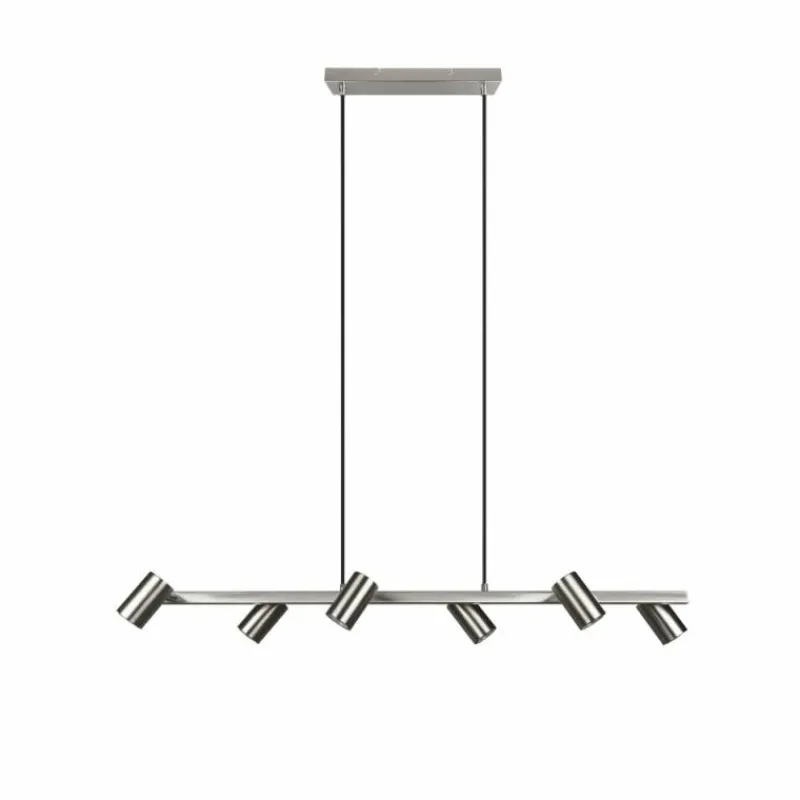 Luminaires Trio Suspension Trio MARLEY Nickel mat, 6 lumières* Suspensions