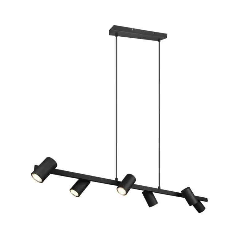 Luminaires Trio Suspension Trio MARLEY Noir, 6 lumières* Suspensions