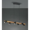Luminaires Trio Suspension Trio MARLEY Noir, 6 lumières* Suspensions