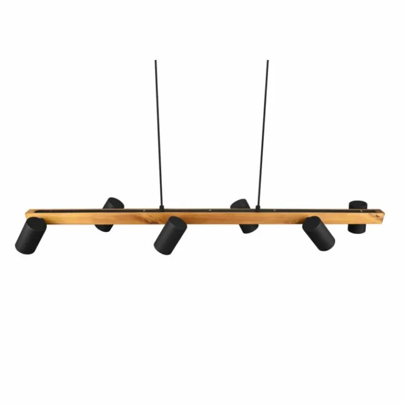 Luminaires Trio Suspension Trio MARLEY Noir, 6 lumières* Suspensions