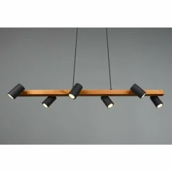 Luminaires Trio Suspension Trio MARLEY Noir, 6 lumières* Suspensions