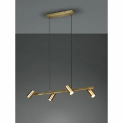 Luminaires Trio Suspension Trio Marley Vieux laiton, 4 lumières* Suspensions