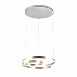 Luminaires Trio Suspension Trio Marnie LED Aluminium brossé, 1 lumière* Éclairage Led