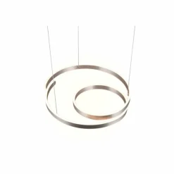 Luminaires Trio Suspension Trio Marnie LED Aluminium brossé, 1 lumière* Éclairage Led