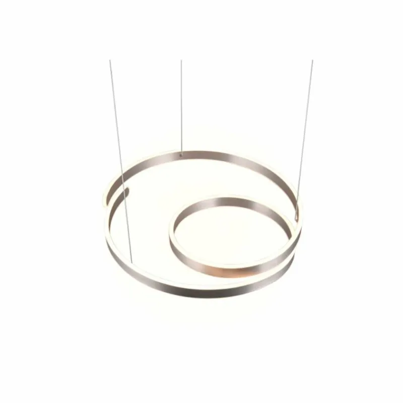 Luminaires Trio Suspension Trio Marnie LED Aluminium brossé, 1 lumière* Éclairage Led