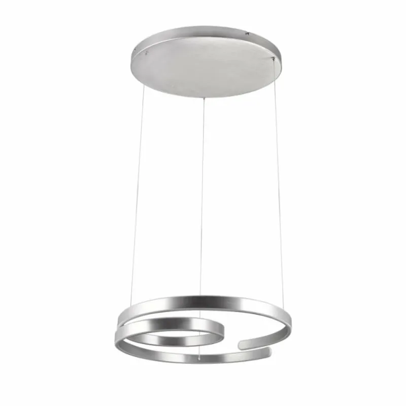 Luminaires Trio Suspension Trio Marnie LED Aluminium brossé, 1 lumière* Éclairage Led