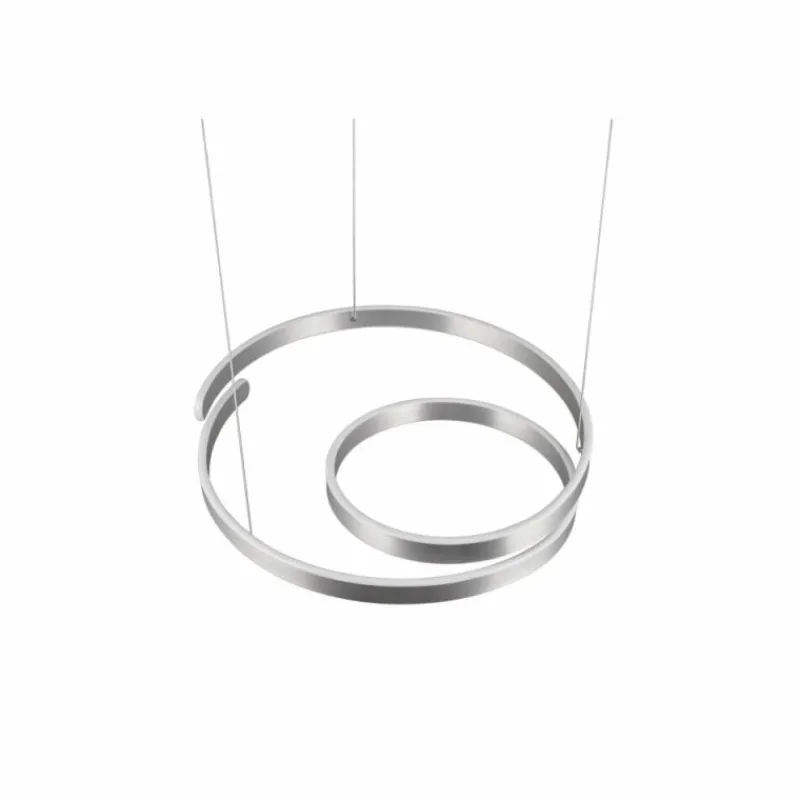 Luminaires Trio Suspension Trio Marnie LED Aluminium brossé, 1 lumière* Éclairage Led