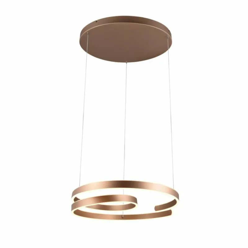 Luminaires Trio Suspension Trio Marnie LED Brun, 1 lumière* Éclairage Led