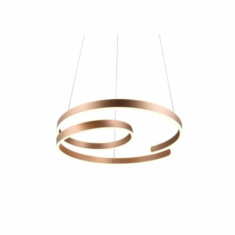 Luminaires Trio Suspension Trio Marnie LED Brun, 1 lumière* Éclairage Led