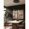 Lampes Dorées-Luminaires Trio Suspension Trio Marnie LED Or, Noir, 1 lumière