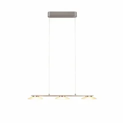Luminaires Trio Suspension Trio Merton LED Nickel mat, 3 lumières* Éclairage Led