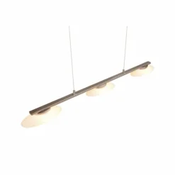 Luminaires Trio Suspension Trio Merton LED Nickel mat, 3 lumières* Éclairage Led