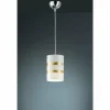 Luminaires Rustiques-Luminaires Trio Suspension Trio NIKOSIA Chrome, 1 lumière
