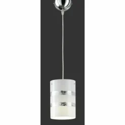 Luminaires Rustiques-Luminaires Trio Suspension Trio NIKOSIA Chrome, 1 lumière