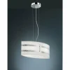 Luminaires Rustiques-Luminaires Trio Suspension Trio NIKOSIA Chrome, 2 lumières