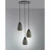 Luminaires Scandinaves-Luminaires Trio Suspension Trio ONYX Anthracite, 3 lumières