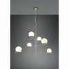 Luminaires Trio Suspension Trio Pure Laiton, 6 lumières