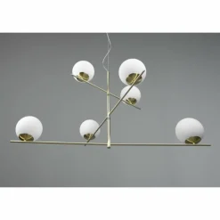 Luminaires Trio Suspension Trio Pure Laiton, 6 lumières