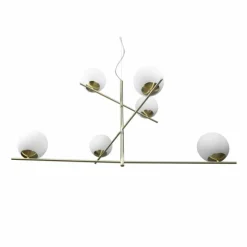 Luminaires Trio Suspension Trio Pure Laiton, 6 lumières